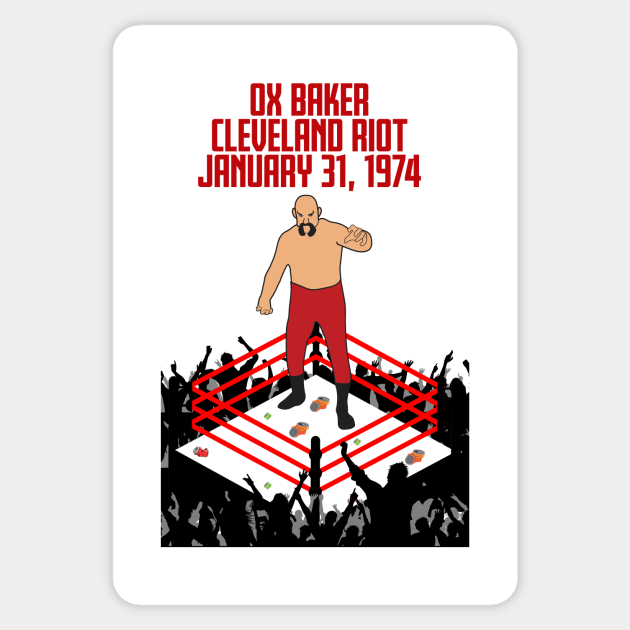 Ox Baker Cleveland Riot Sticker by michaelporter98